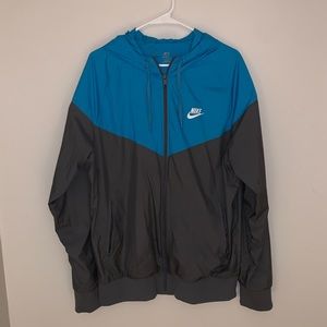 Nike Sportswear Windrunner Jacket Blue and Gray